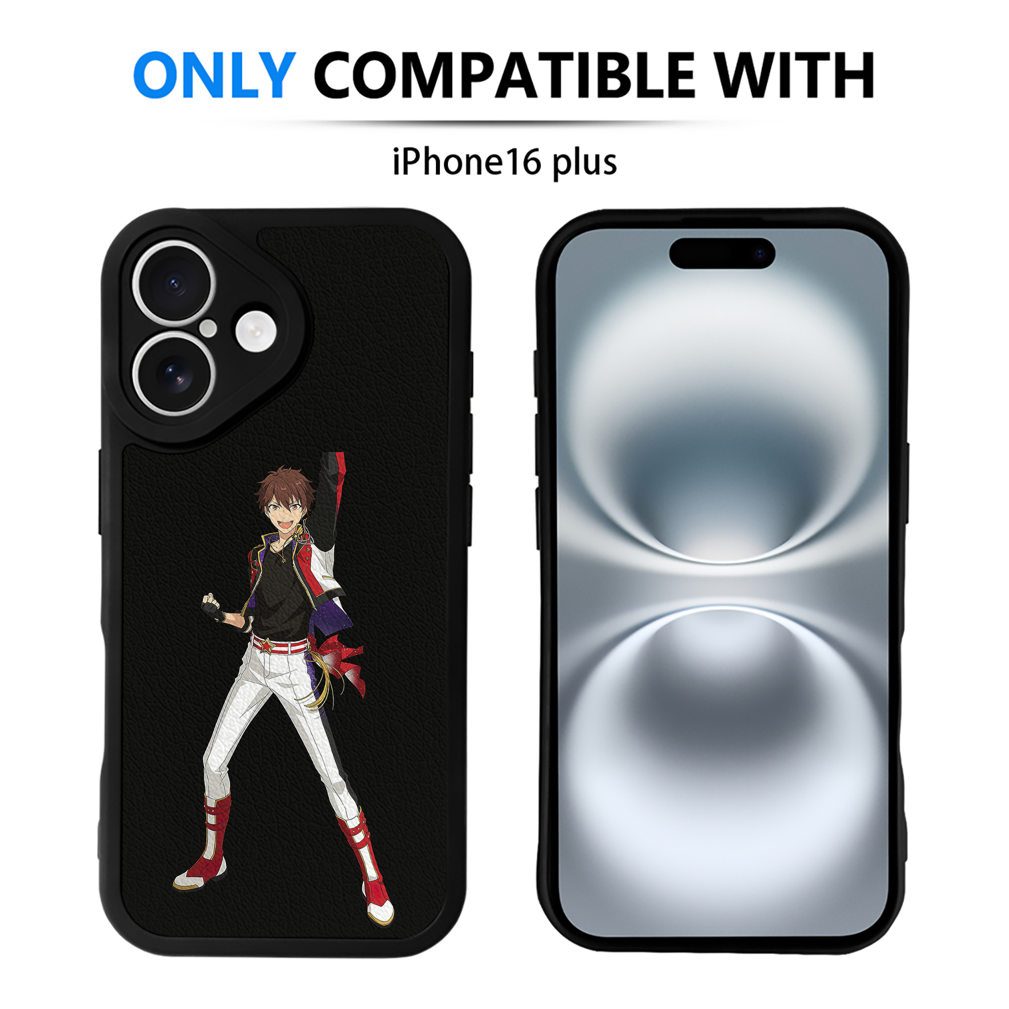 （画像用） あんさんぶるスターズ! Ensemble Stars 【iPhone 16シリーズ対応】シリコンスマホケース（レザー調） 材質：シリコン